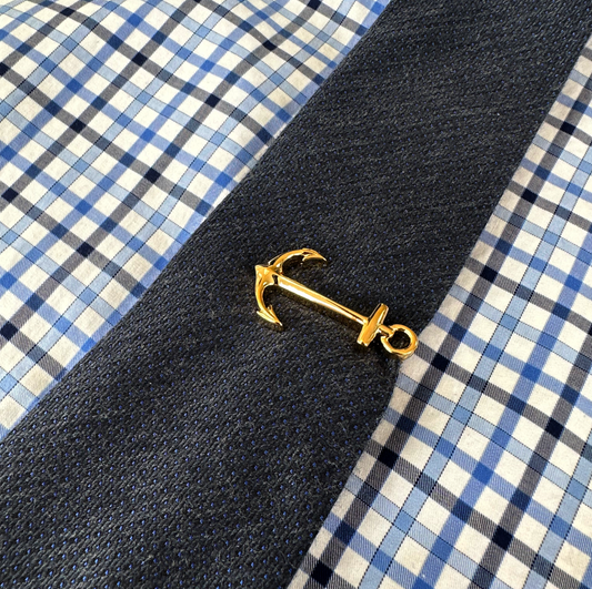 Anchor Tie Clip - Gold - By MyMerchant