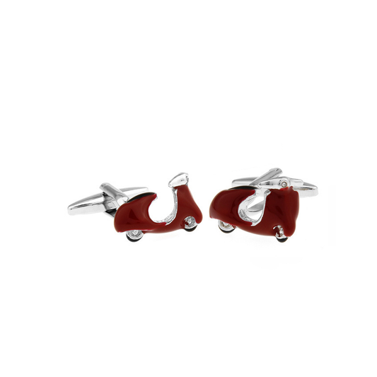 Red Scooter Cufflinks - By MyMerchant