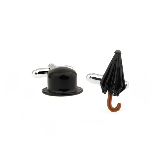 Hat & Umbrella Cufflinks - By MyMerchant