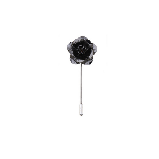 Silver Rose lapel -  By MyMerchant