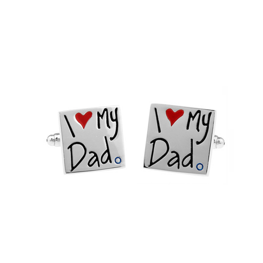 I love Dad Cufflinks - By MyMerchant