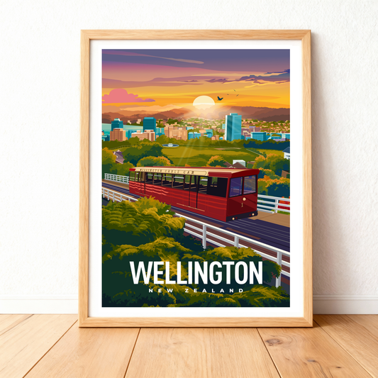Native - Wellington Travel Print A3