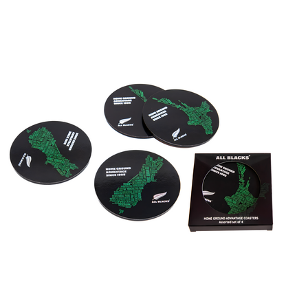 Official All Blacks "Home Ground Advantage" coaster set