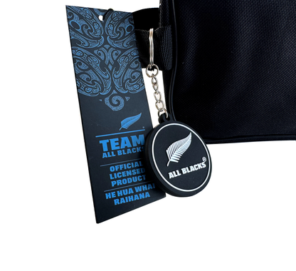 All Blacks Toilet Bag - Black + upgrade with colour keyring - BLACK