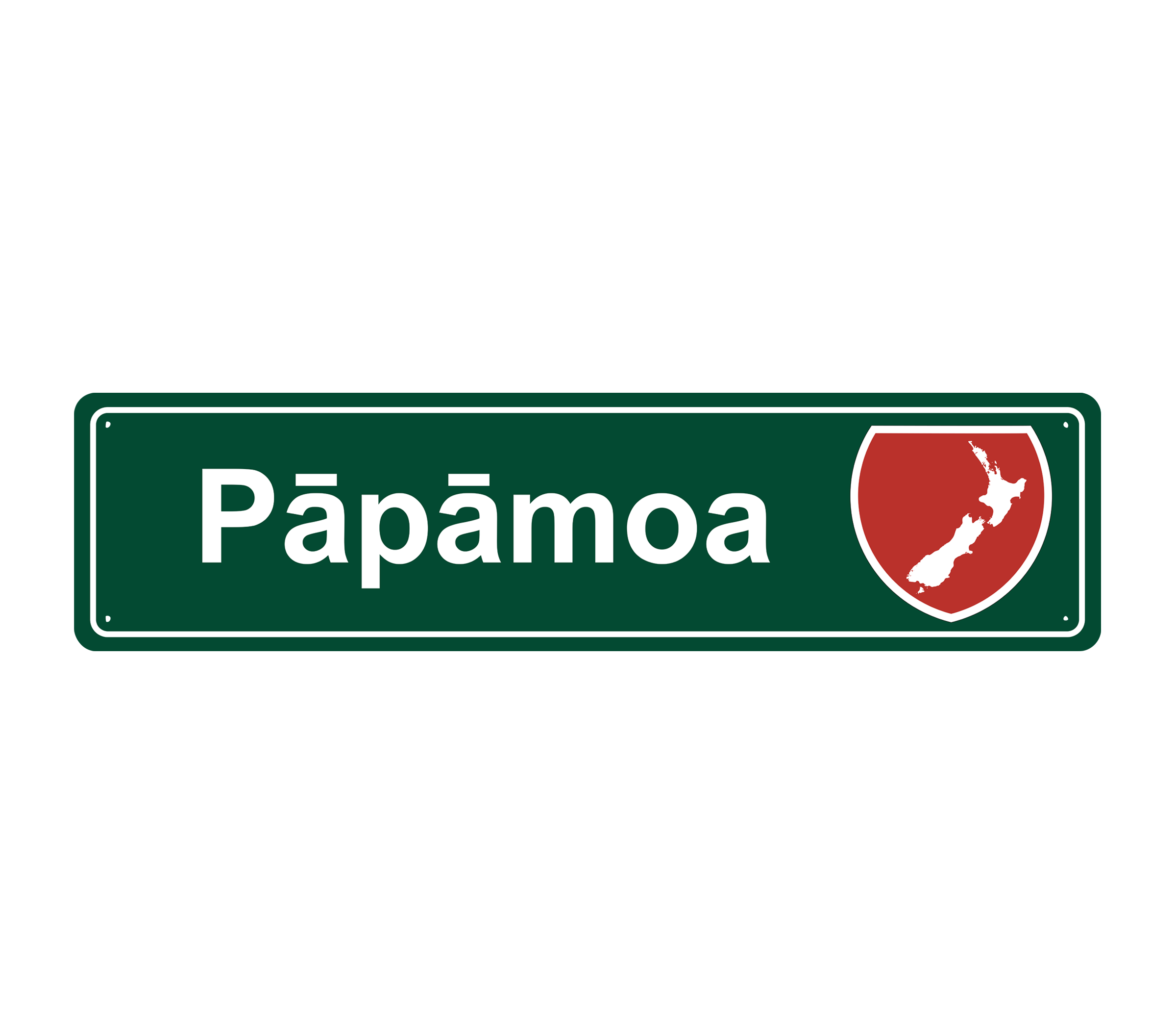 Pāpāmoa Hanging Metal Sign – MyMerchant