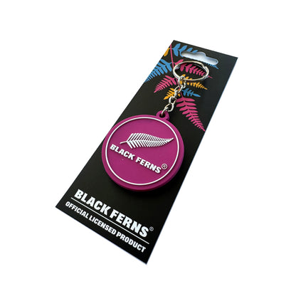 Black Ferns Bag Keyrings - Pink