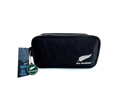 All Blacks Toilet Bag - upgrade with colour keyring - GREEN