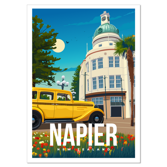 Native - Napier Travel Poster A3