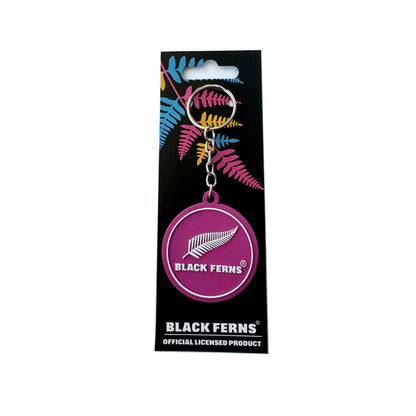 Black Ferns Bag Keyrings - Pink