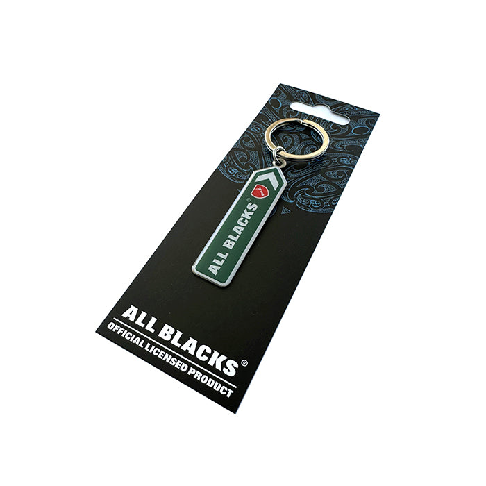 All Blacks Keyring - Home Ground Advantage Range - Green Road Sign